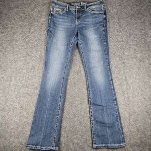 Antique Rivet Heavy Stitch Women's Blue Jeans Size 30 Y2K Style